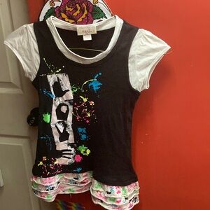 Colorful Kids Shirt with Love Print